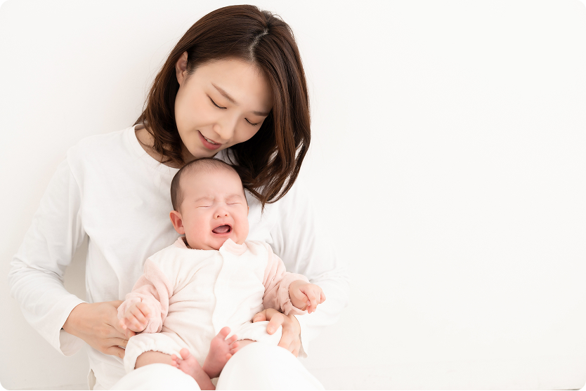 mẹ chăm bé bị bệnh